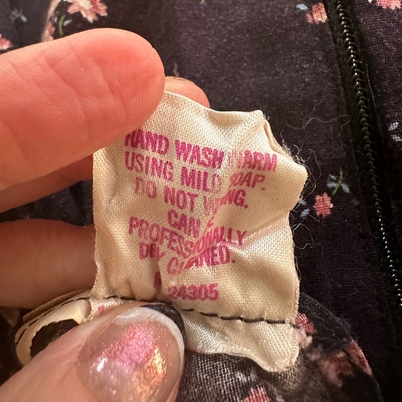 Vintage Candi Jones California Prairie Dress – Cottagecore XS/S – Lace Trim - Picture 5 of 5